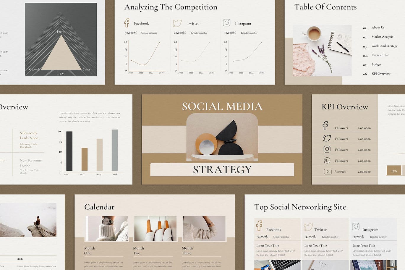 社交媒体战略Keynote演讲模板 Social Media Strategy Keynote Template