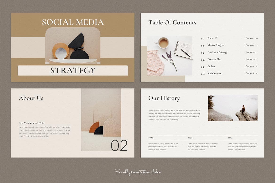 社交媒体战略Keynote演讲模板 Social Media Strategy Keynote Template