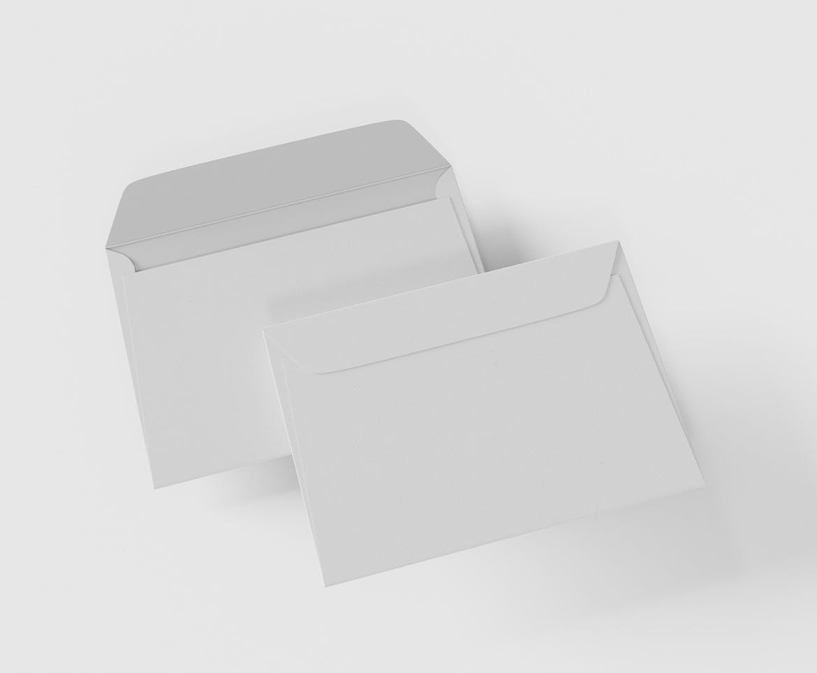 邮件信封设计展示样机图psd模板v2 Envelopes Mockup