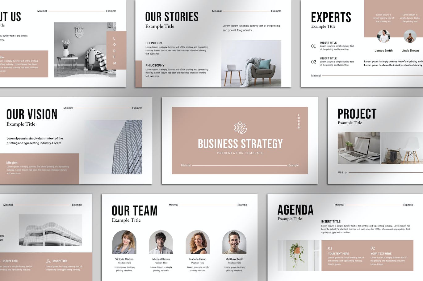 商业战略谷歌幻灯片模板 Business Strategy Google Slides Template