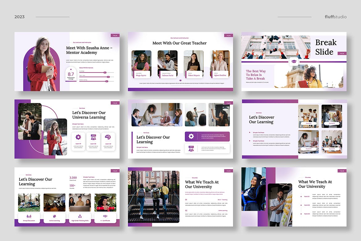 大学教育通用PPT创意模板 Universa &#8211; Education PowerPoint Template