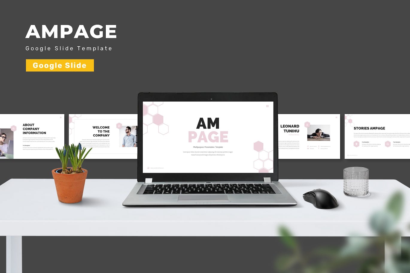 多用途创意机构Google幻灯片模板 Ampage &#8211; Multipurpose Google Slides Template