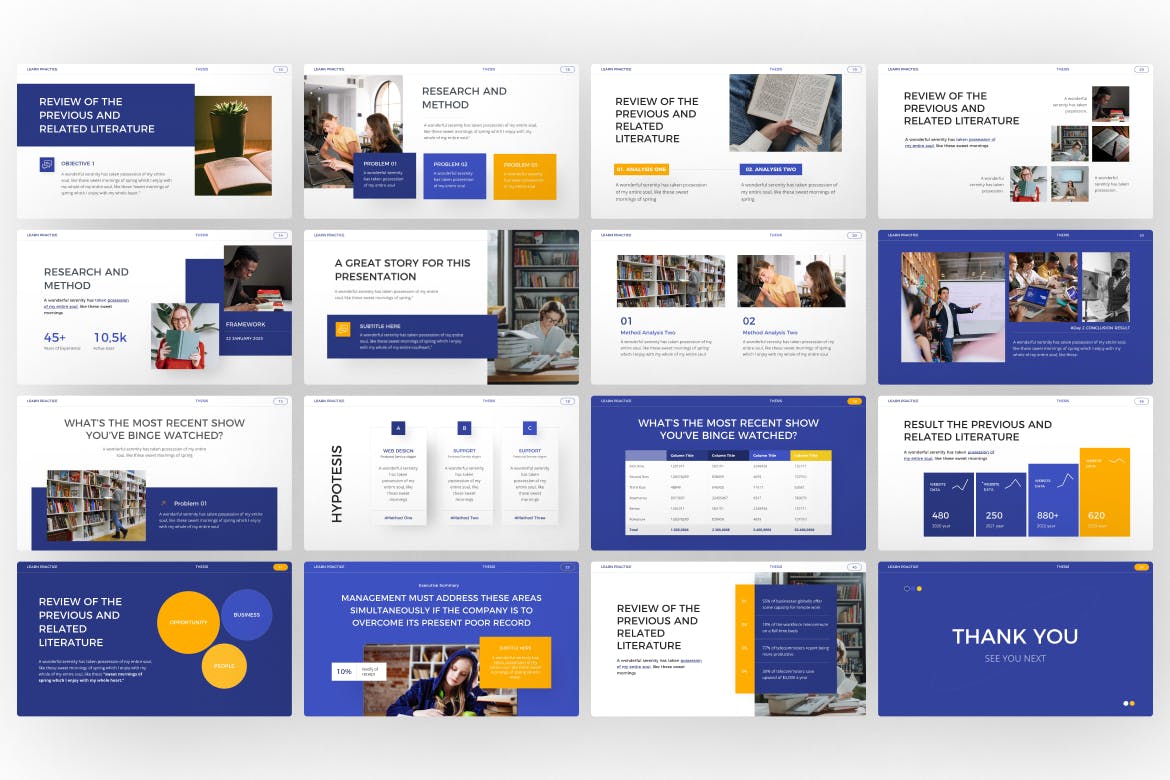 学习实践论文Powerpoint幻灯片模板 Learn Practice Thesis PowerPoint Template