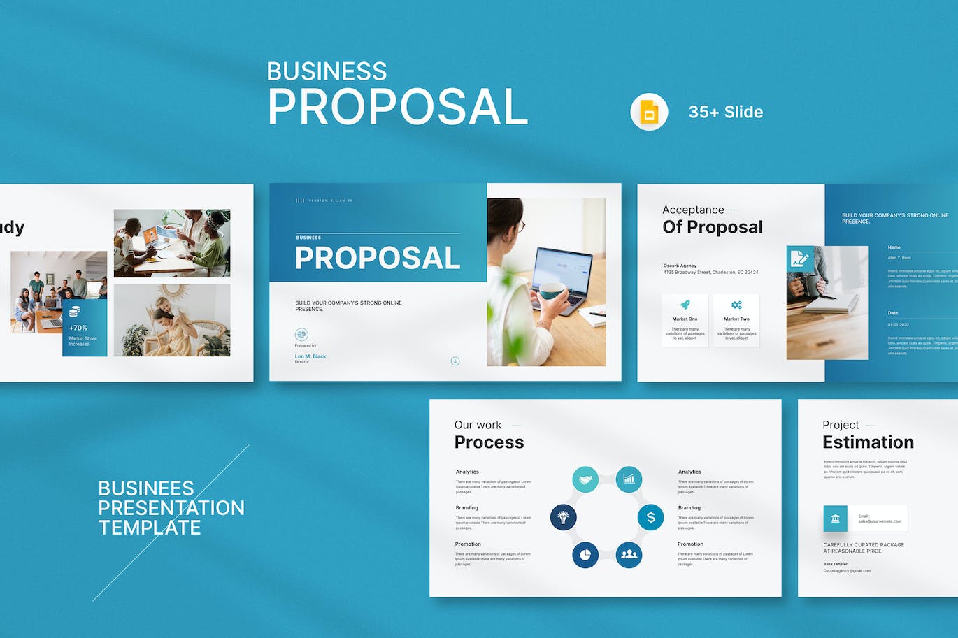 项目提案谷歌幻灯片模板  Project Proposal Google Slid Presentation Template