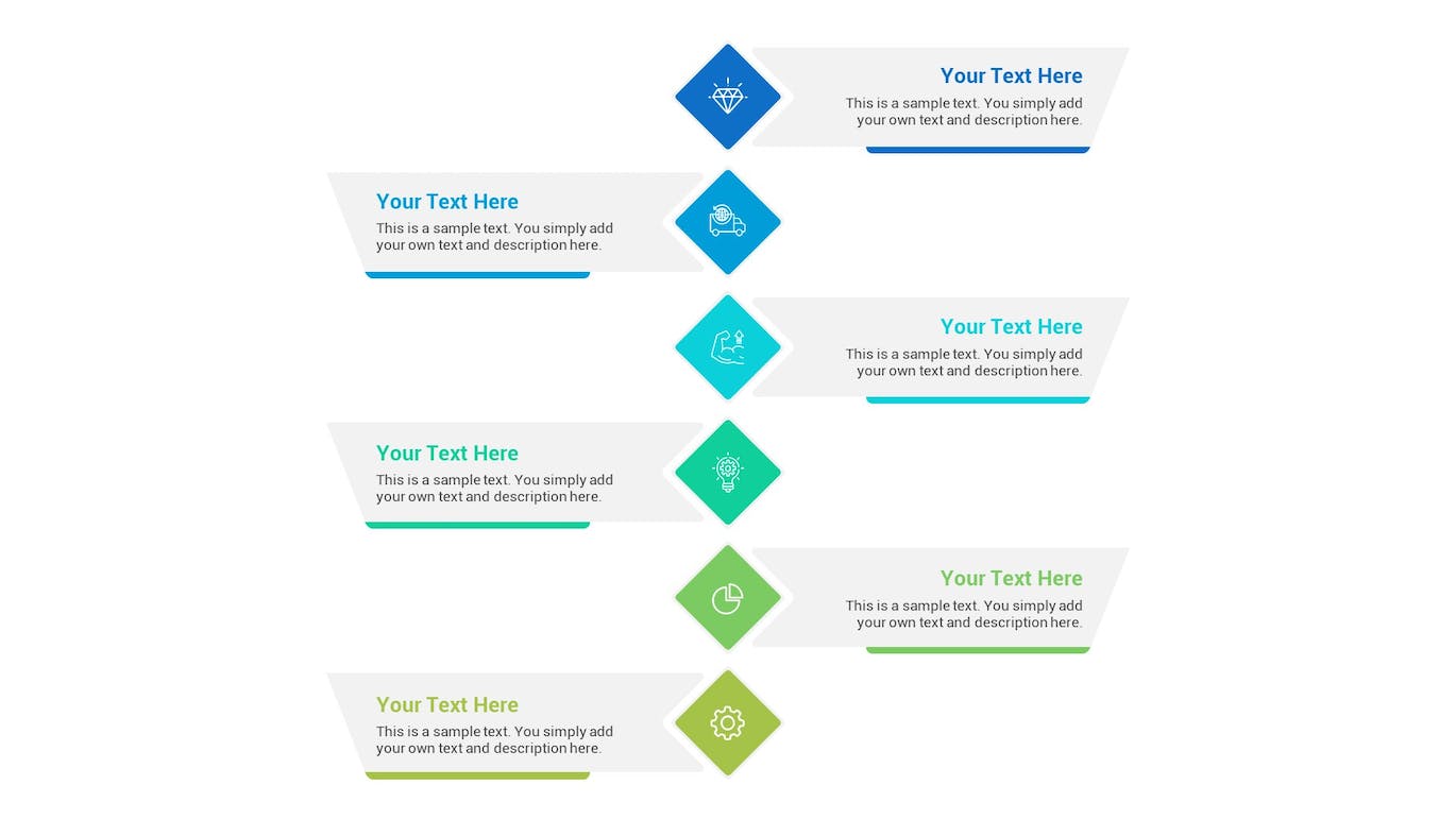 处理流程图Keynote幻灯片演示模板 Process Diagram Keynote Template