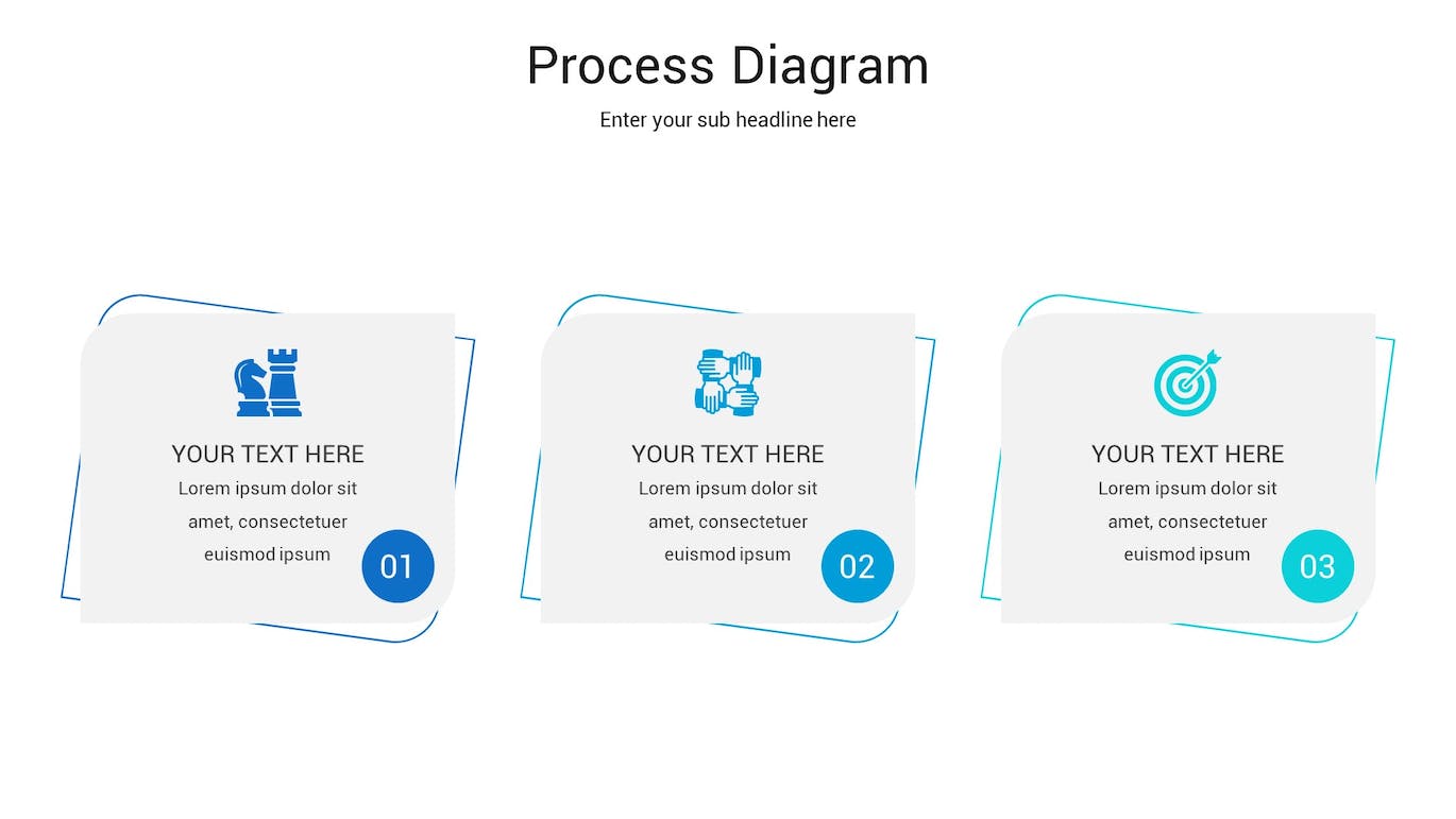 处理流程图Keynote幻灯片演示模板 Process Diagram Keynote Template