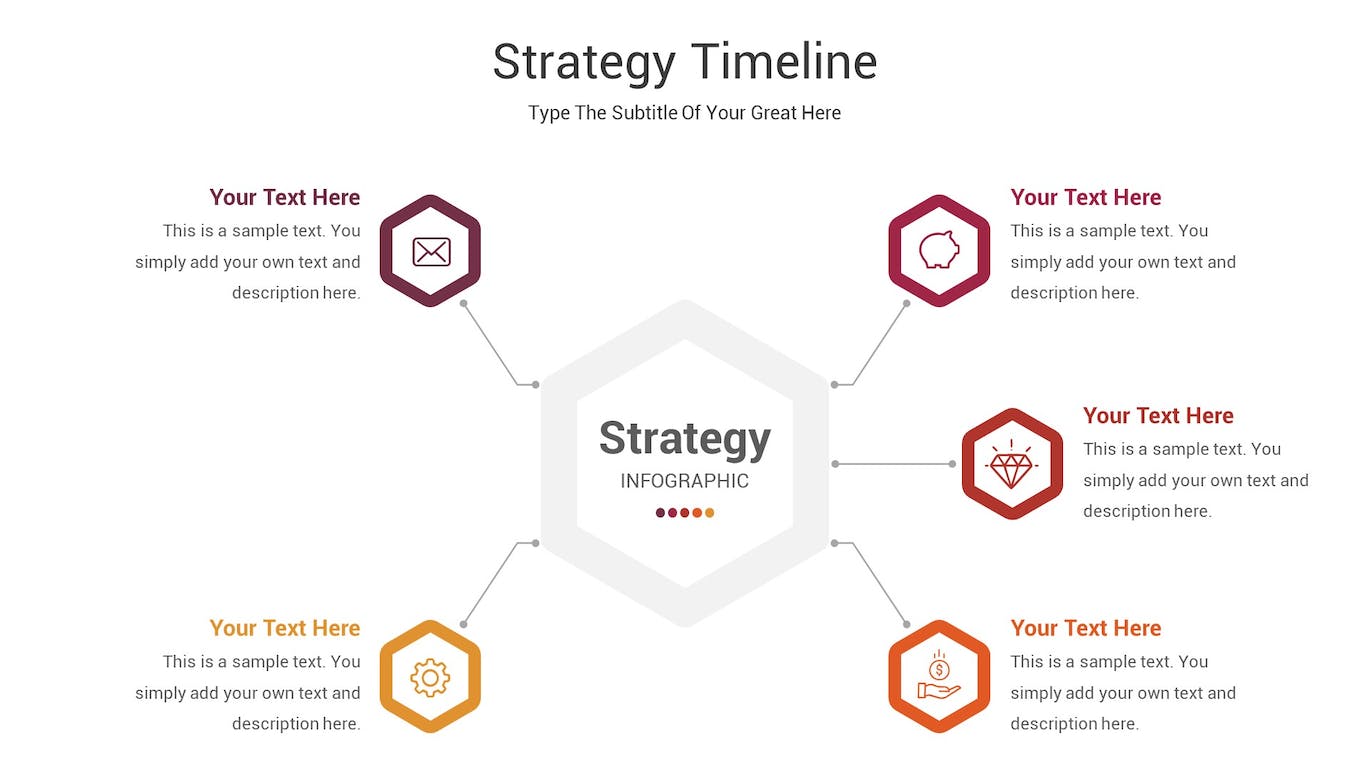 战略时间轴Keynote幻灯片设计模板 Strategy Timeline Keynote Template