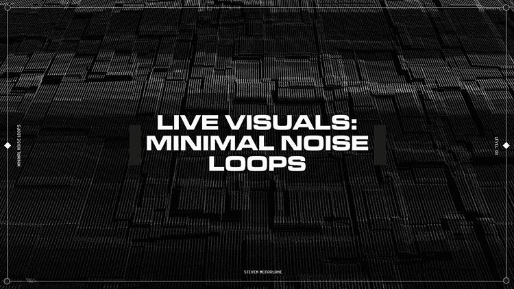 44个酒吧夜场新潮迷幻感抽象噪点VJ纹理无缝循环视频素材 Steven Mcfarlane Minimal Noise Loops