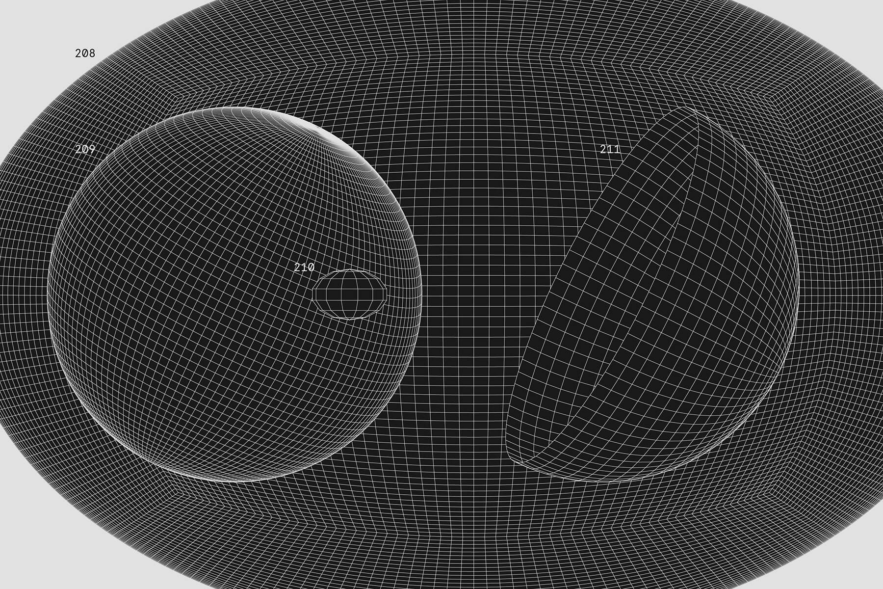 Kosmos 250个抽象几何形体矢量线框