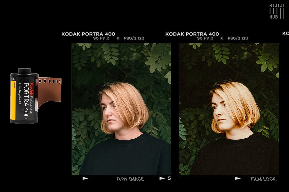 10款柯达人像胶卷真实模拟后期一键真实胶卷效果LR预设 KijijiHub Kodak Film Looks for Portraits