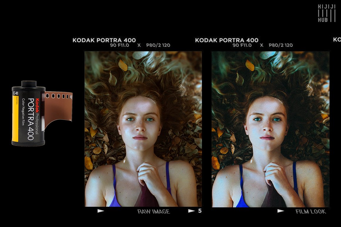 10款柯达人像胶卷真实模拟后期一键真实胶卷效果LR预设 KijijiHub Kodak Film Looks for Portraits