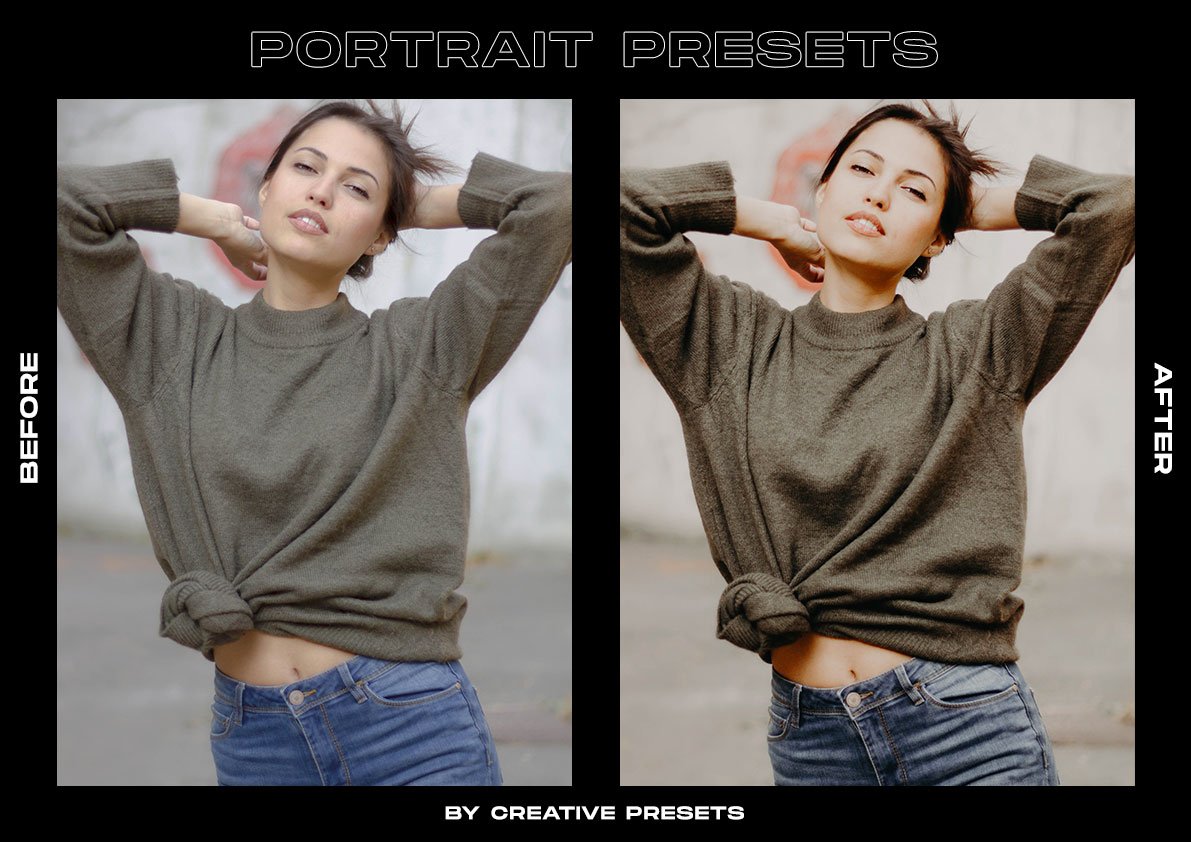 80多个ins风复古时尚人像婚礼摄影街拍LR预设 80 Portrait Lightroom Presets Bundle