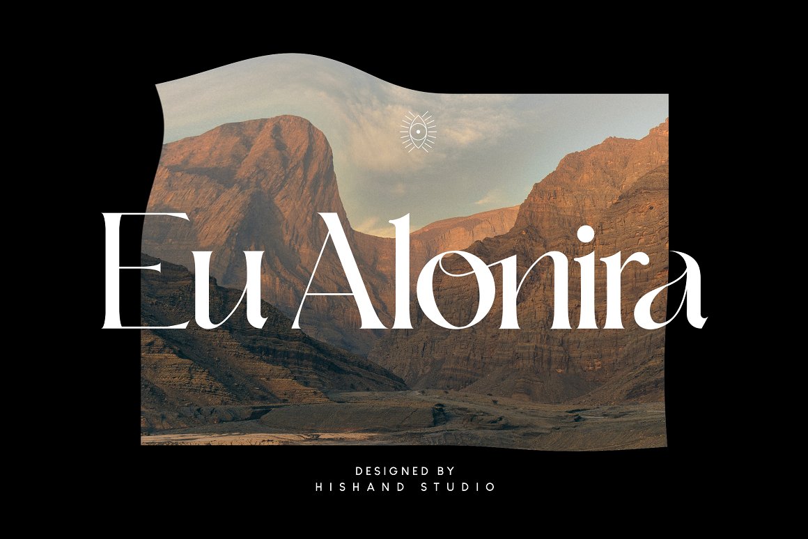 英文字体：时尚优雅品牌婚礼徽标设计衬线英文字体安装包 Eu Alonira Modern Serif（9202） -