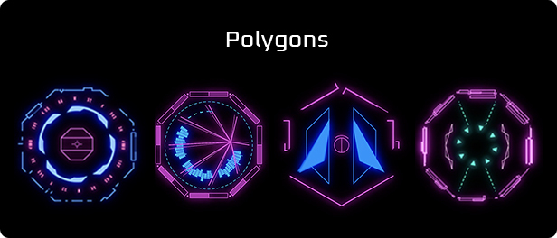 AE插件：赛博朋克HUD计算机数字显示未来信息图表科幻技术 Cyberpunk HUD Elements