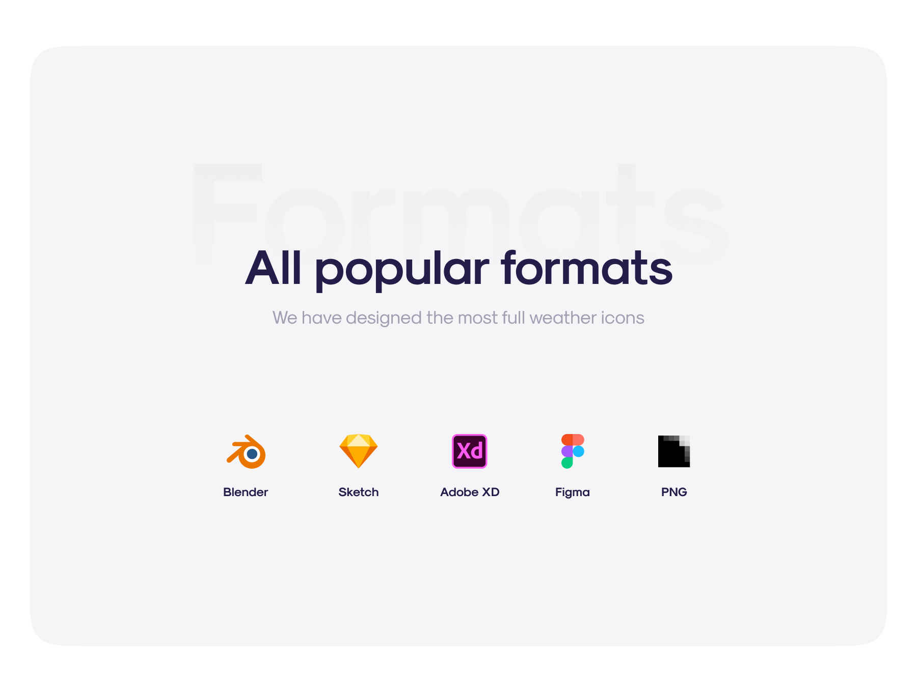 50多个3D高分辨率原始风格和粘土风格完美天气图标包 Weatherly 3D icons &#8211; 50+ Weather icons