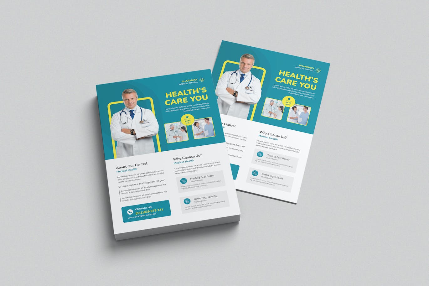 医疗保健海报模板  Health Care Flyer Templates