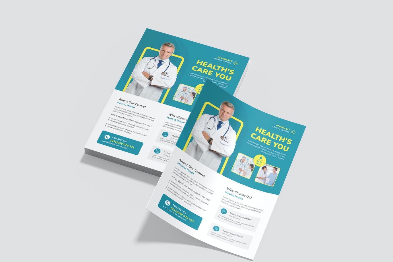 医疗保健海报模板  Health Care Flyer Templates