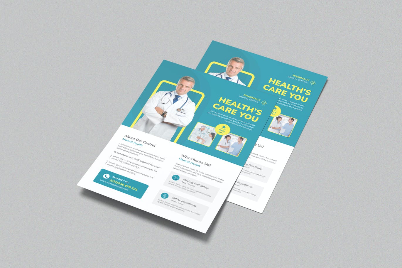 医疗保健海报模板  Health Care Flyer Templates