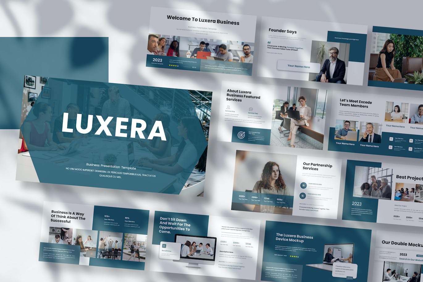 商业方案策划演示文稿PPT模板  Luxera &#8211; Business Presentation PowerPoint Template