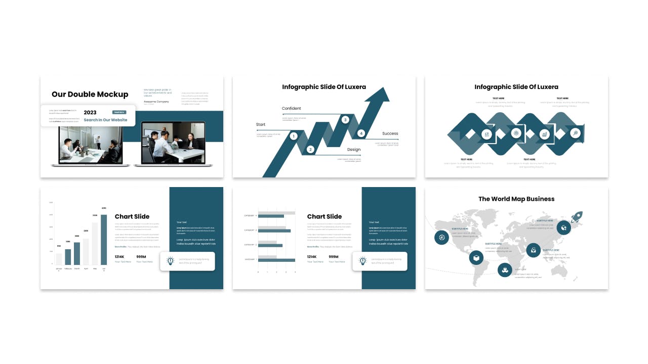 商业方案策划演示文稿PPT模板  Luxera &#8211; Business Presentation PowerPoint Template