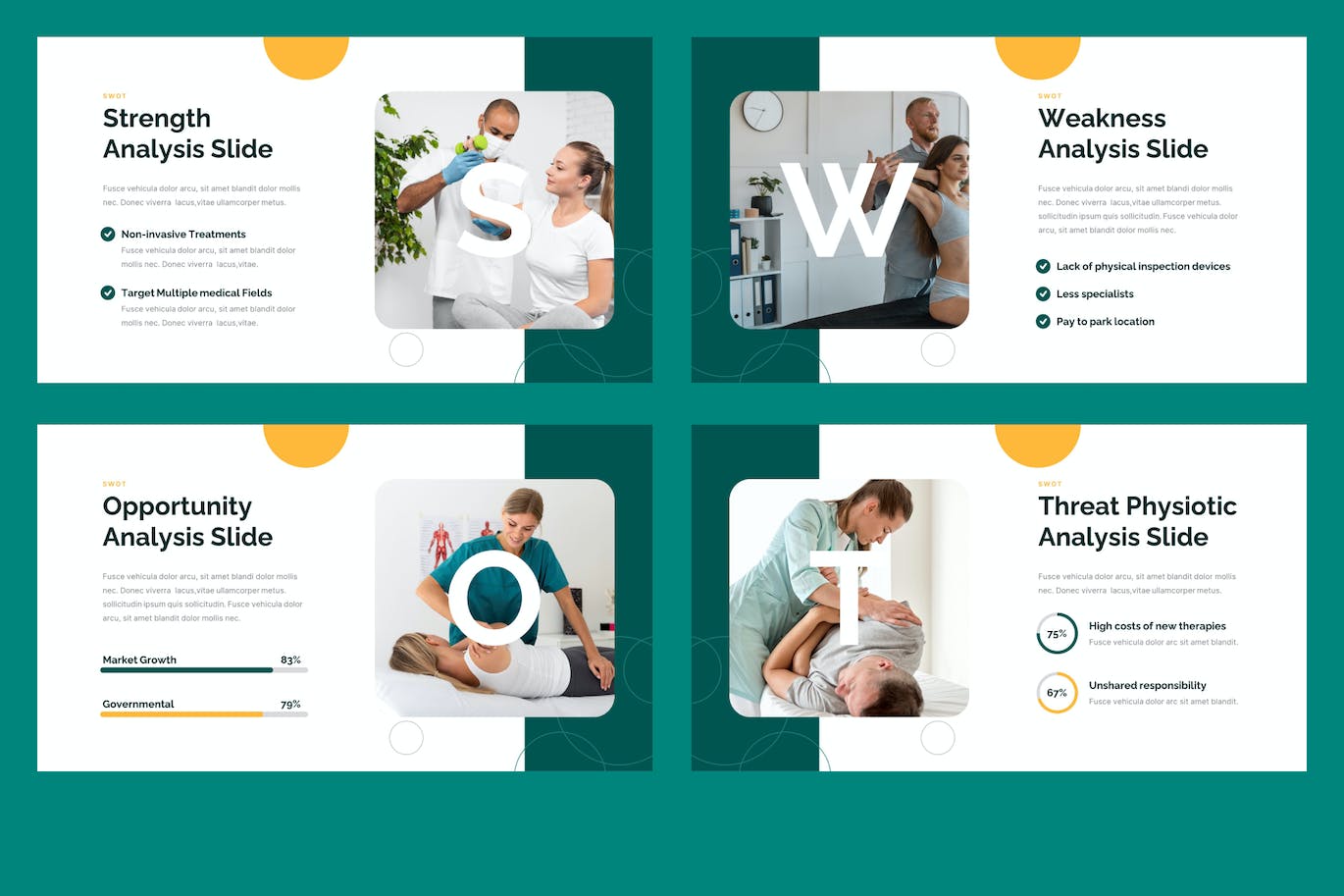 脊椎按摩疗法和物理疗法PPT幻灯片设计模板 PHYSIOTIC &#8211; Chiropractic Powerpoint Template