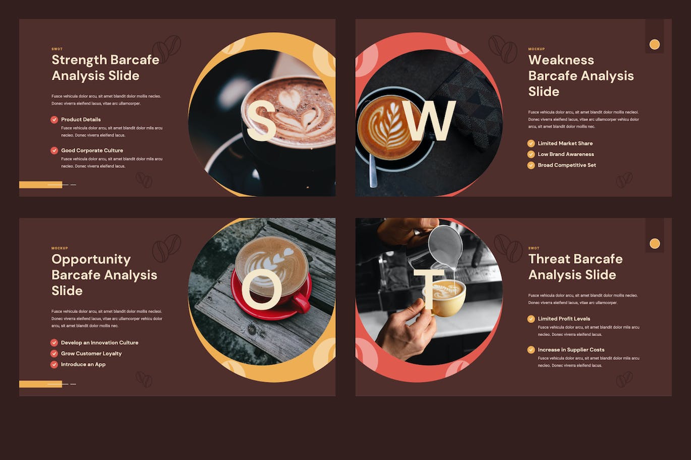 咖啡店和咖啡师Keynote幻灯片演示文稿模板 BARCAFE &#8211; COFFEE SHOP &amp; BARISTA Keynote Template