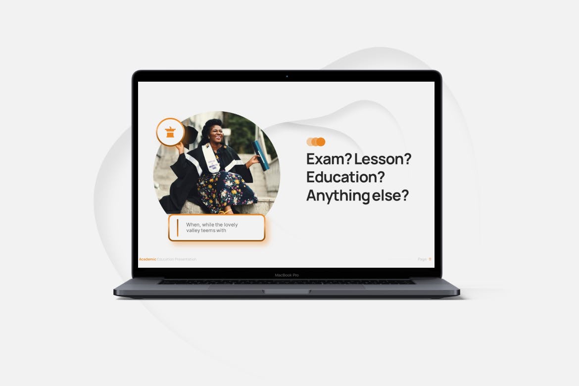 学术教育培训PPT幻灯片模板下载 Academica Education PowerPoint Template