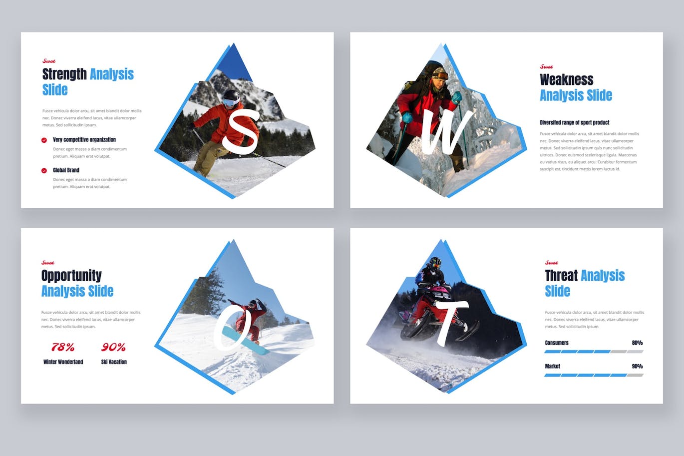 冬季运动主Keynote幻灯片创意模板 Escold &#8211; Winter Sport Keynote Template