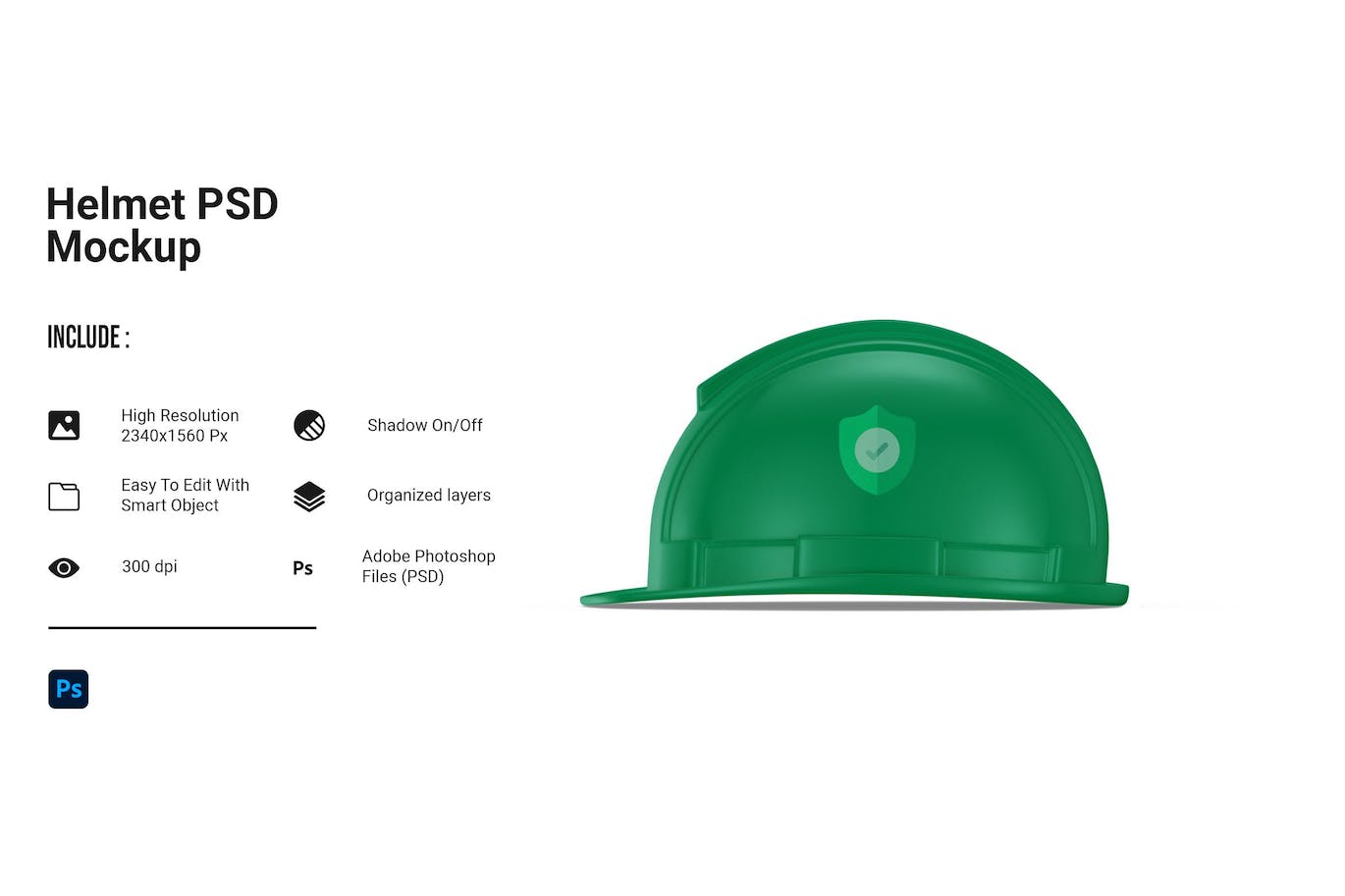 建筑安全头盔设计样机 Construction Helmet Mockup