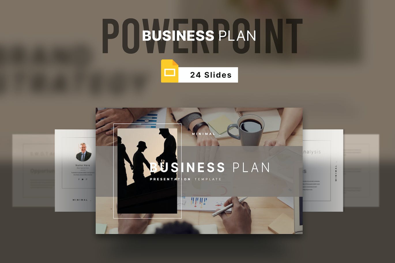 商业计划演示谷歌幻灯片设计模板 Business Plan Google Slide Presentation Template