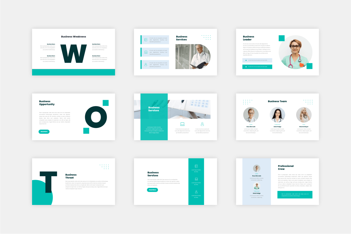 医院医疗Google幻灯片模板素材 Pharma &#8211; Medical Google Slides Template