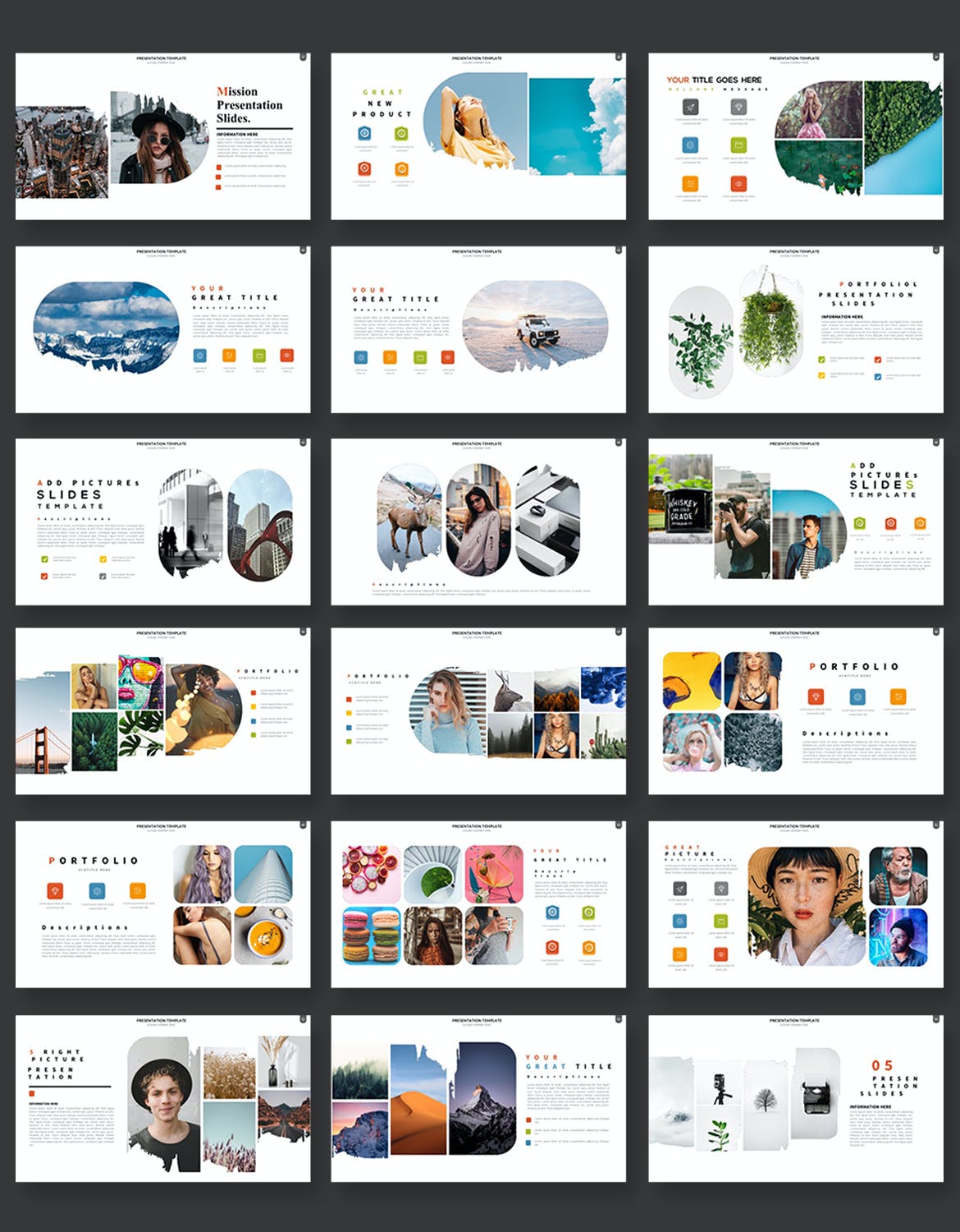 相册幻灯片PPT演示模板 KSML Powerpoint Presentation Templates