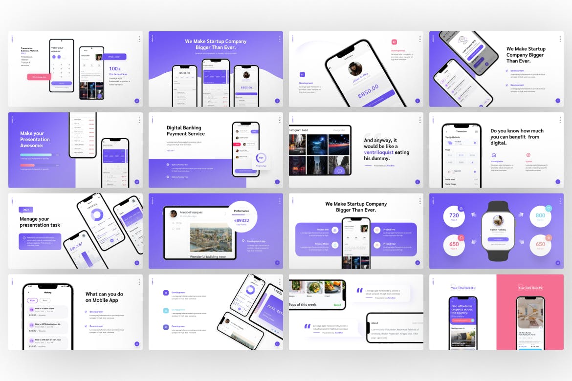 苹果设备样机Google幻灯片模板 Agency Mockup Asset Google Slides Template