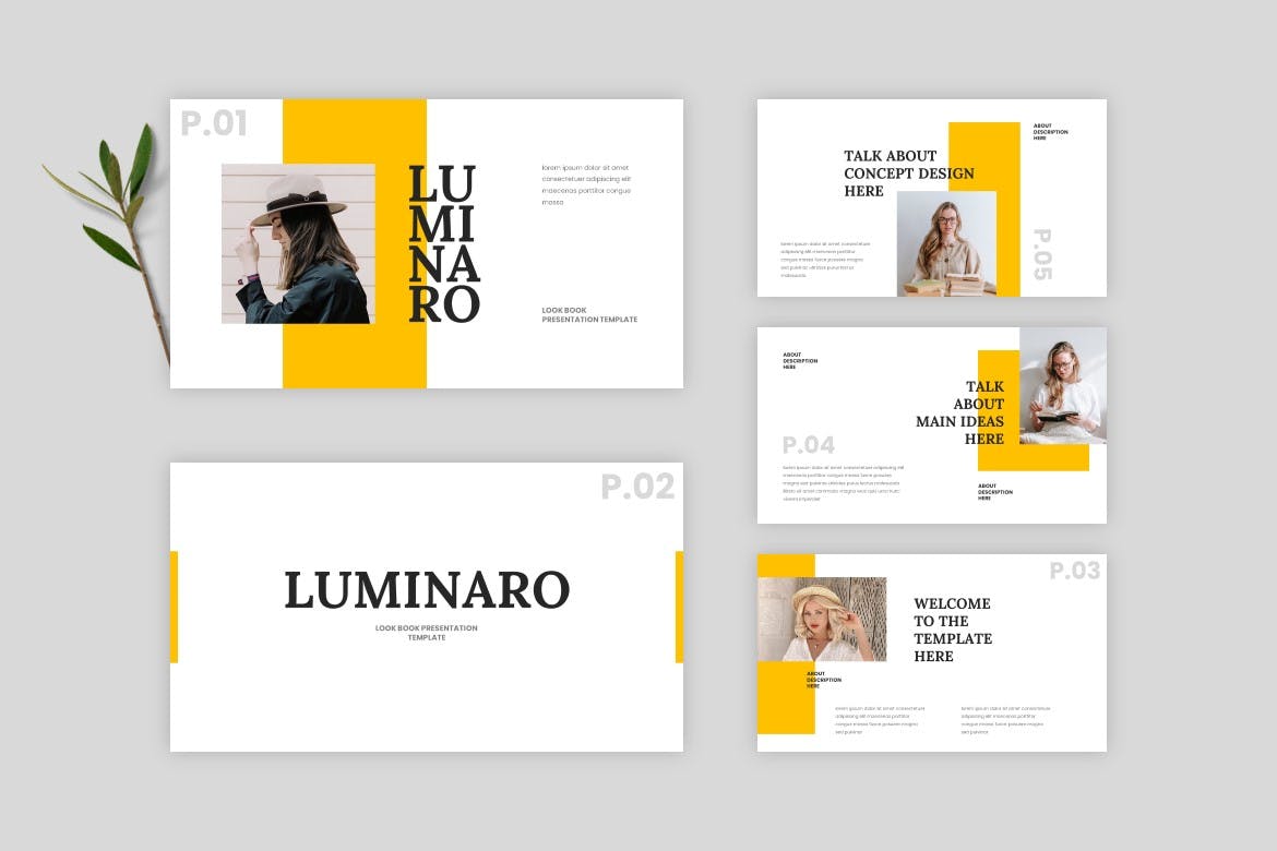 电子商务与网络营销PPT创意模板 Luminaro &#8211; Powerpoint Template