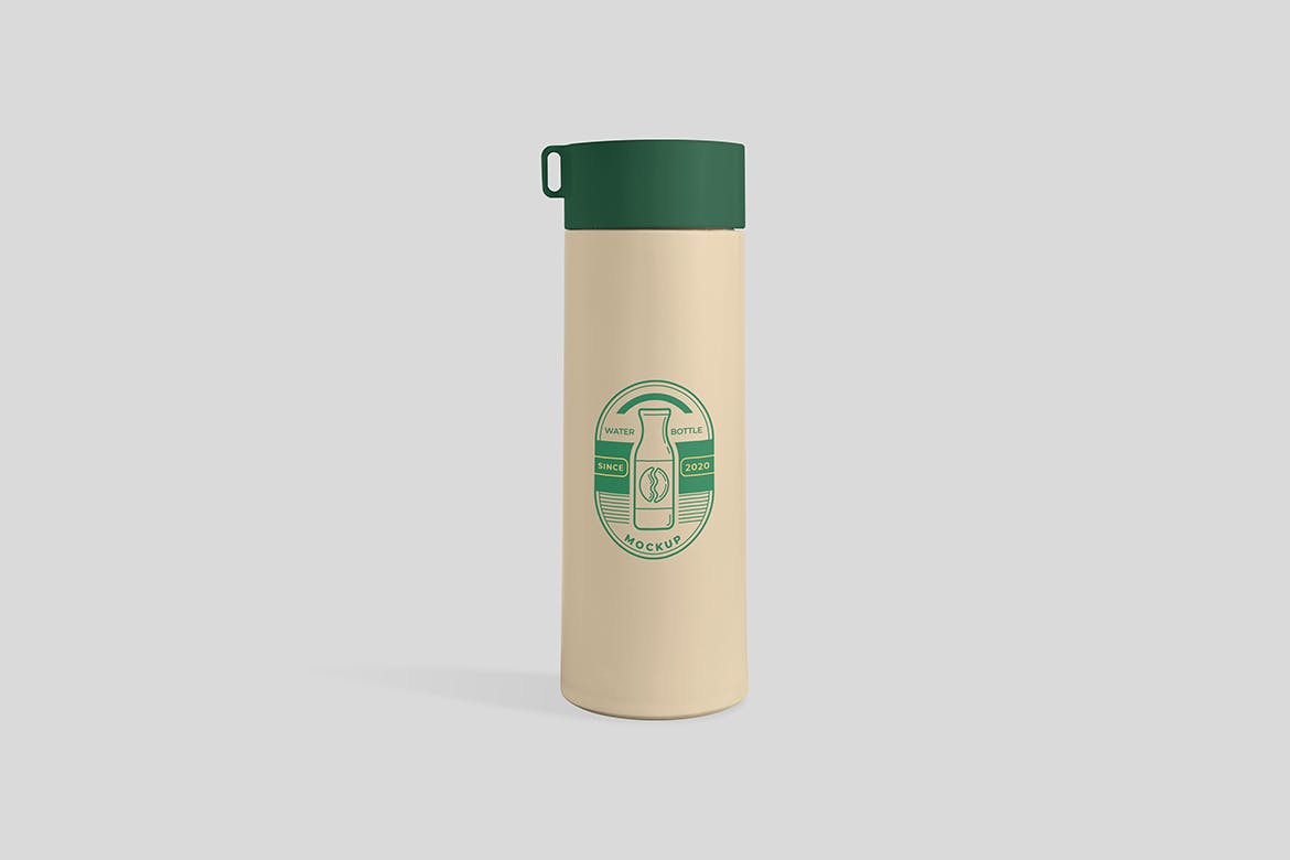 个性定制水瓶样机模板 Water Bottle Mockup