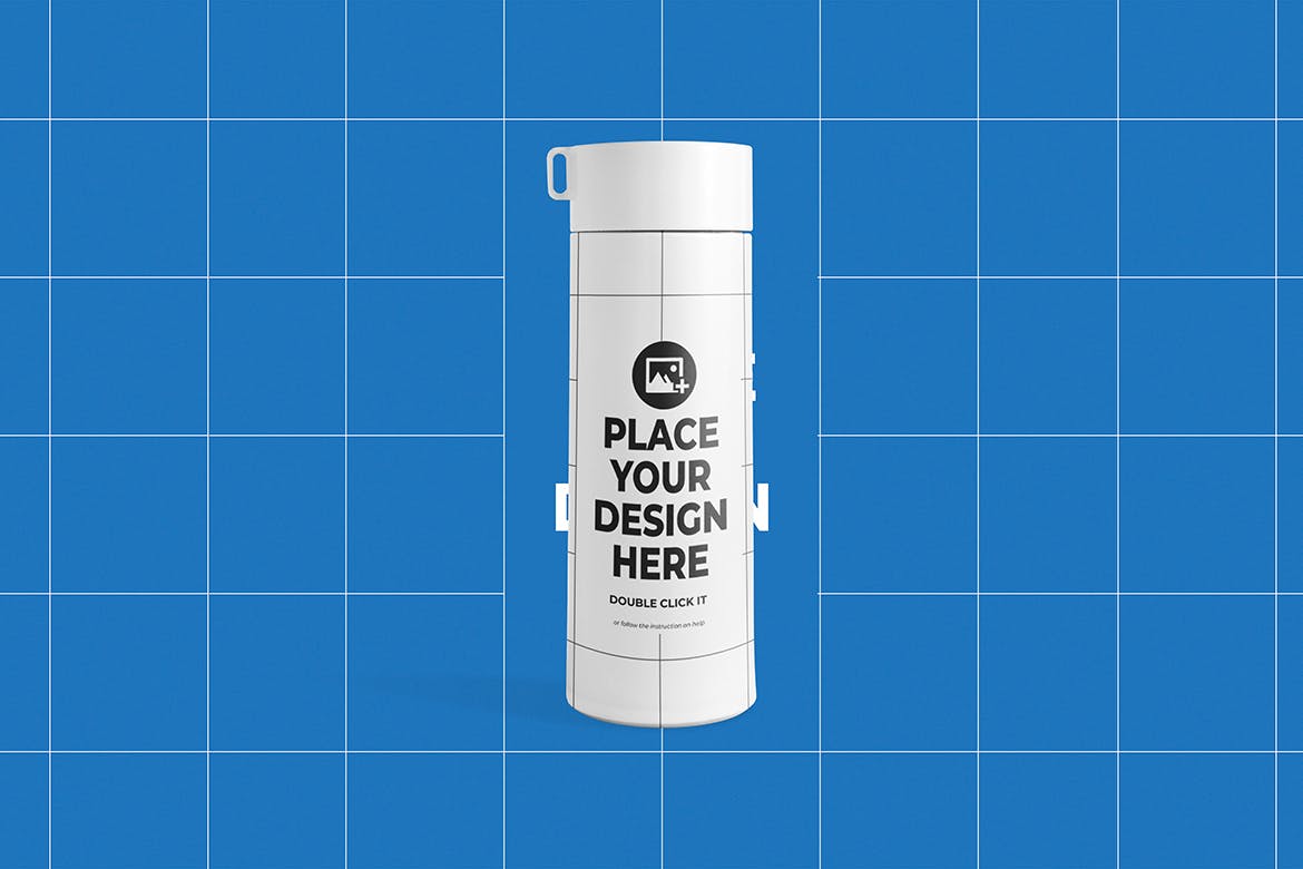 个性定制水瓶样机模板 Water Bottle Mockup