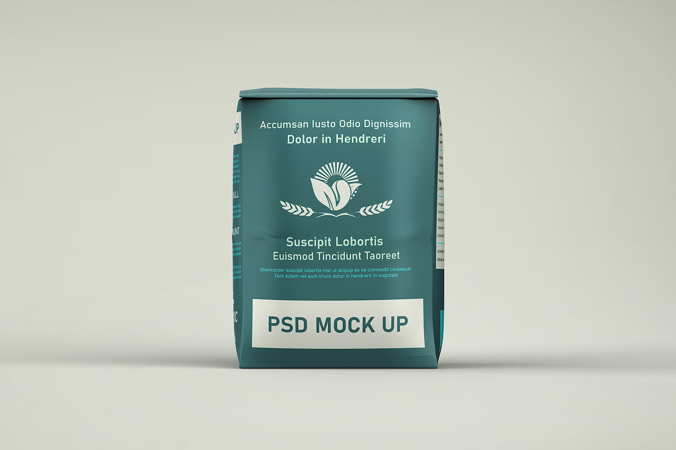 面粉袋包装设计PSD样机 Flour Bag Packaging Mockup