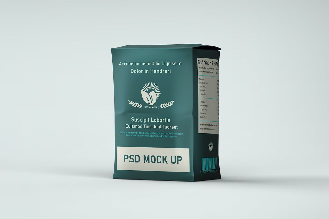 面粉袋包装设计PSD样机 Flour Bag Packaging Mockup