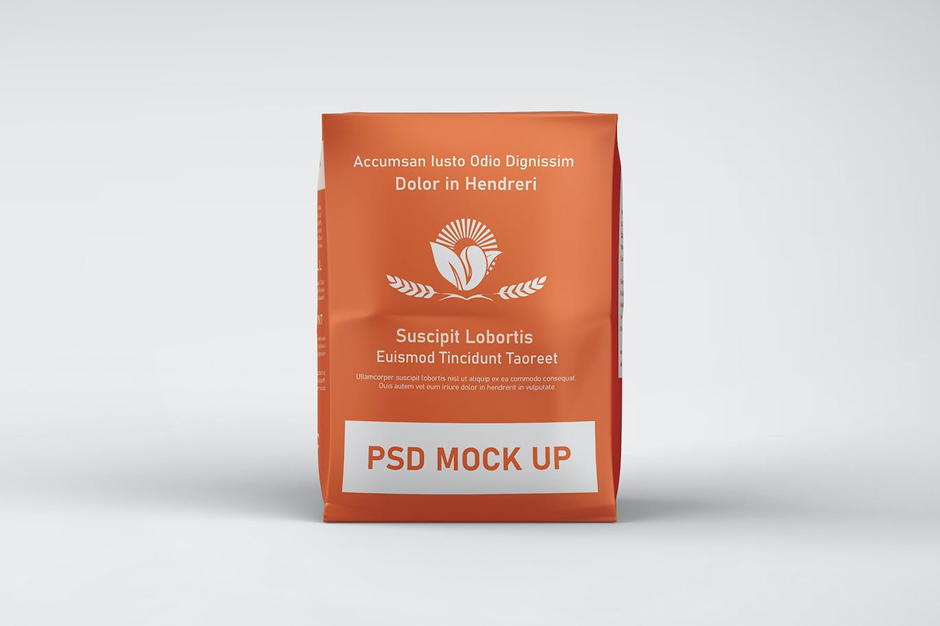 面粉袋包装设计PSD样机 Flour Bag Packaging Mockup