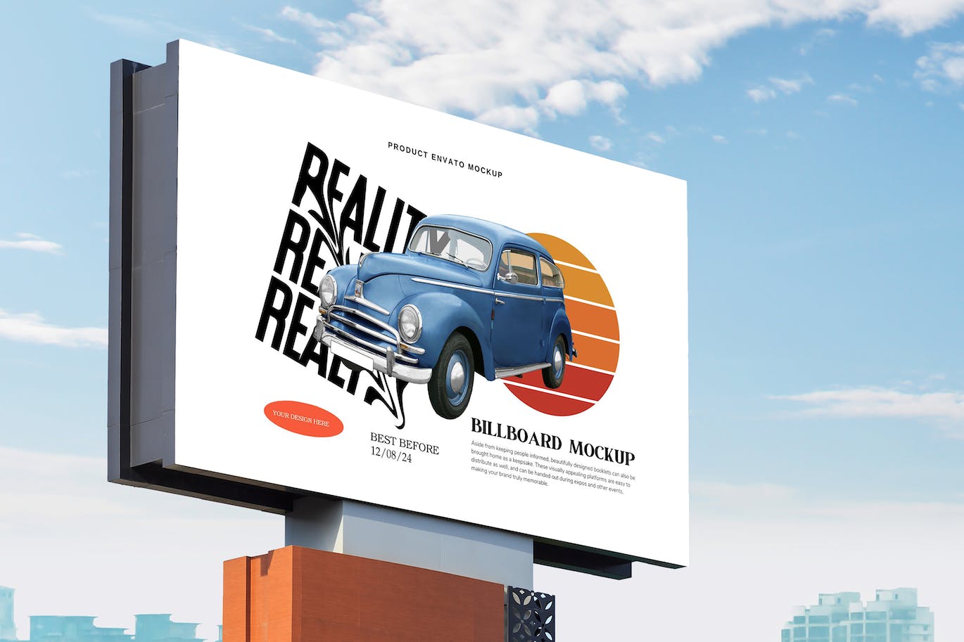 视觉盛宴广告牌样机设计 Billboard Mockup