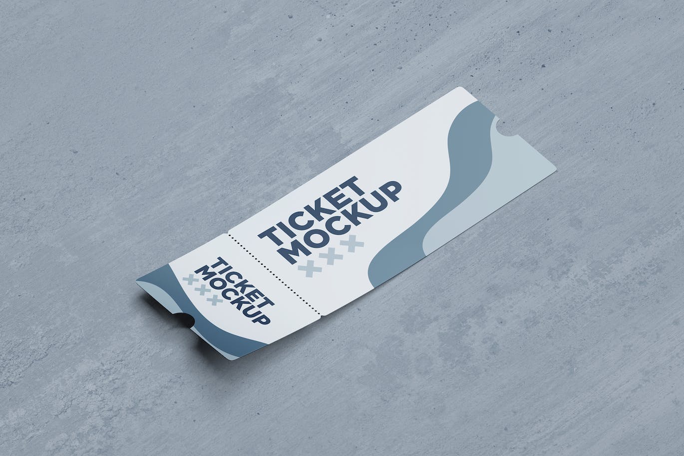 活动门票票券设计样机 Ticket Mockup 001