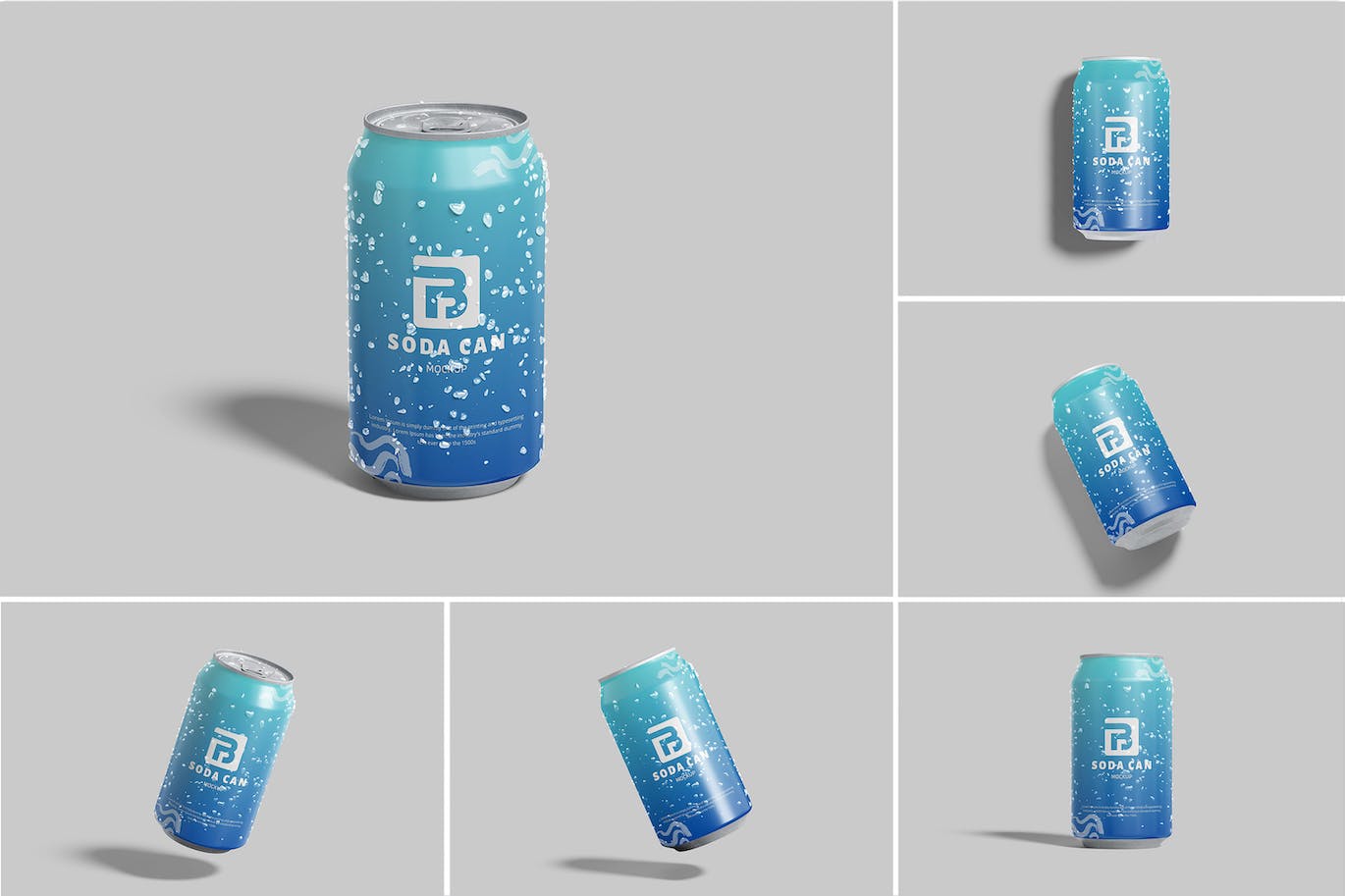 汽水罐个性化定制样机 Soda Can Mockup