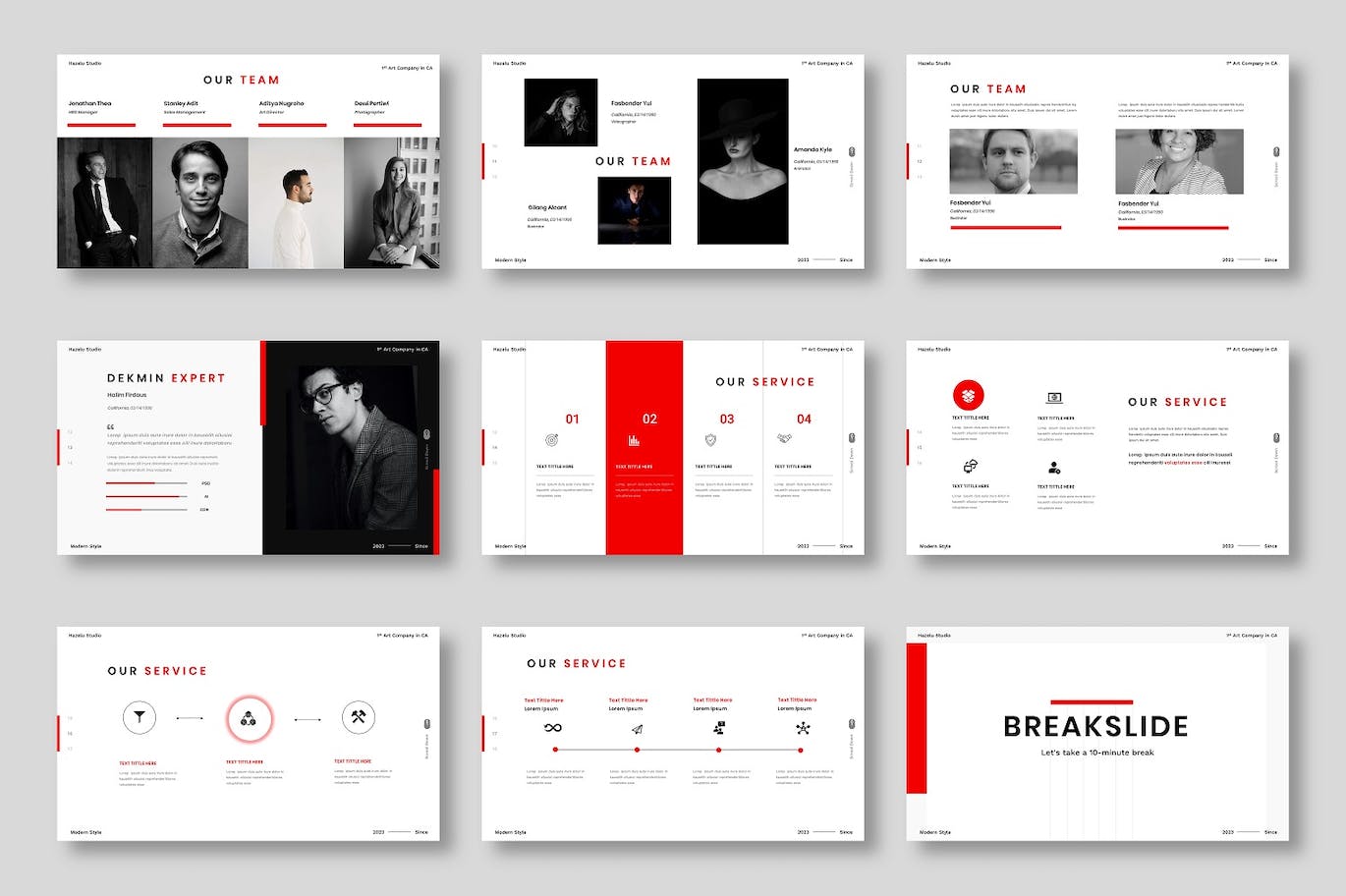 超越商业竞争PPT模板下载 Dekmin – Creative Business PowerPoint Template