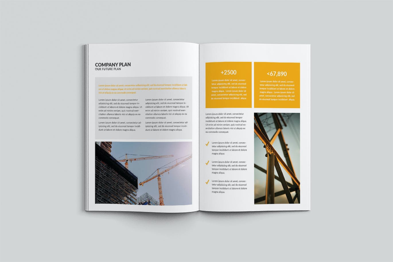 企业建设手册宣传册模板 Corporate Construction Brochure