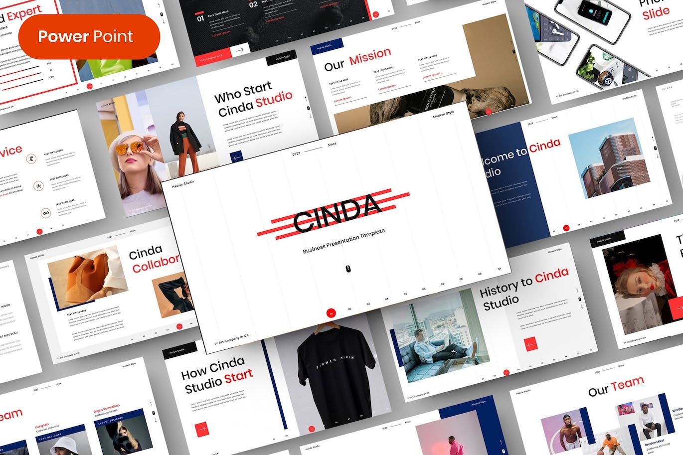 商业智慧启示PPT幻灯片模板 Cinda – Business PowerPoint Template