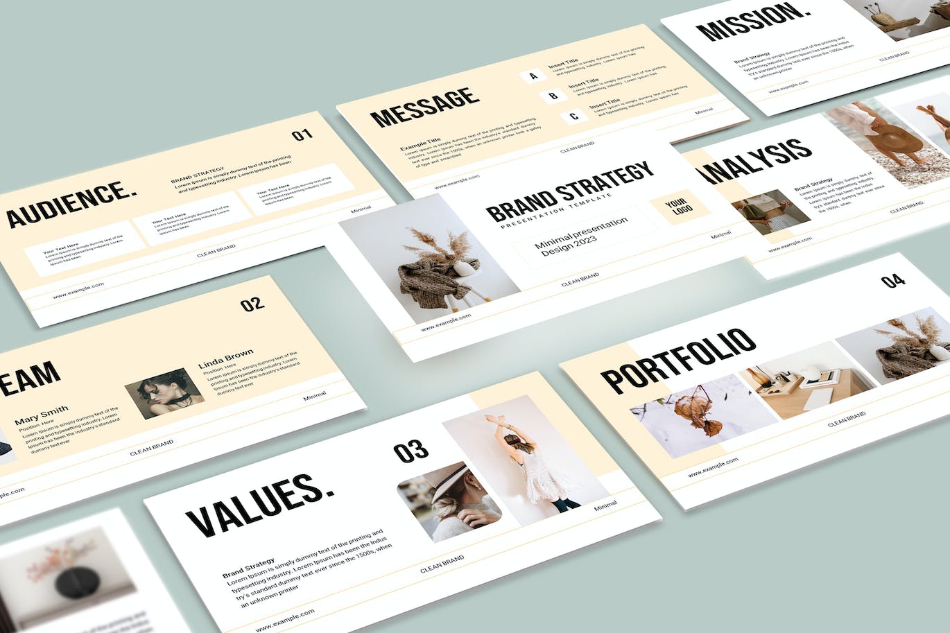 品牌定位与差异化策略Powerpoint幻灯片模板 Brand Strategy PowerPoint Presentation Template