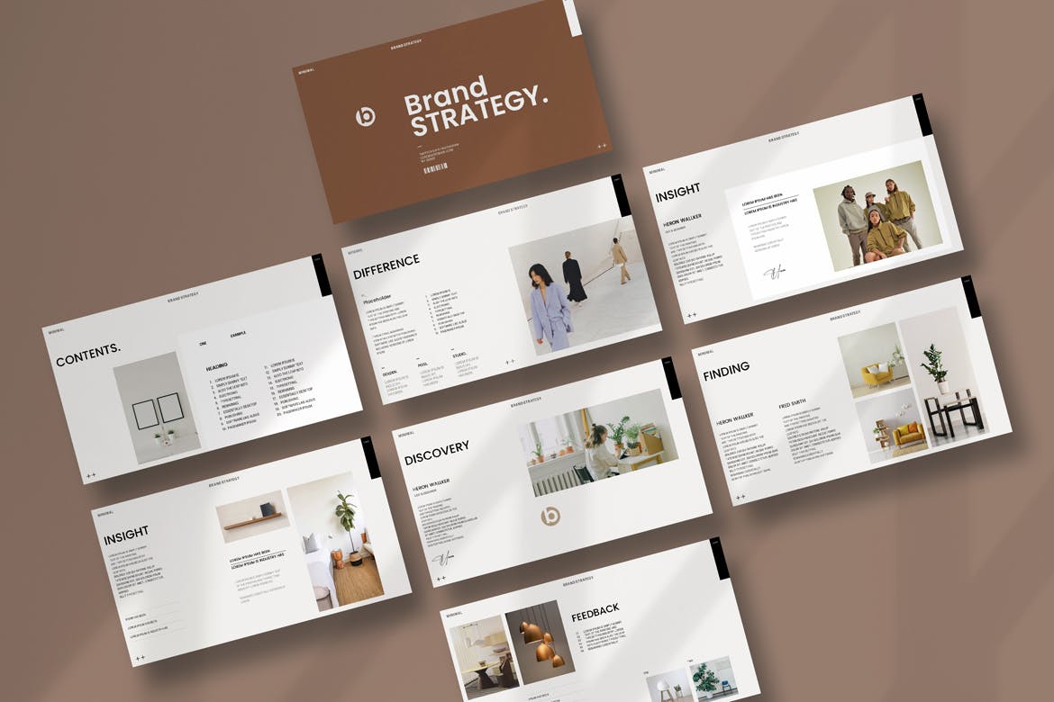 品牌战略与市场占有率演示文稿PPT模板 Brand Strategy Presentation Template