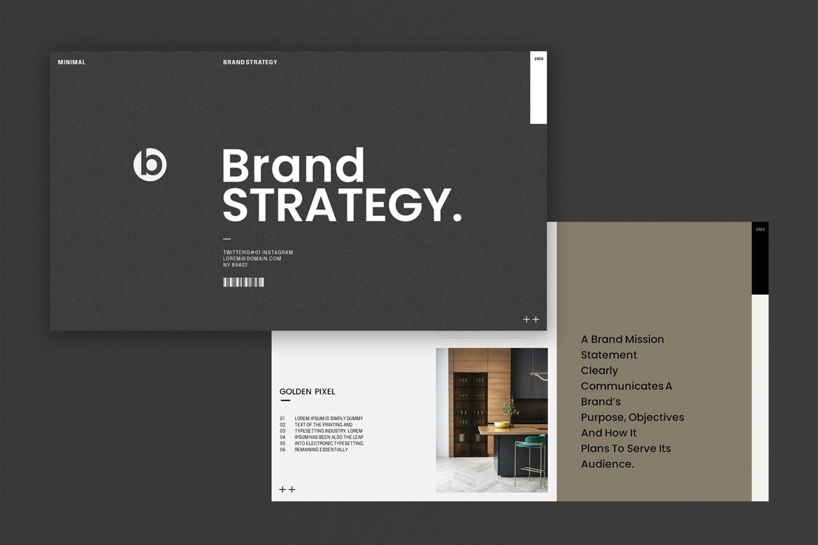 品牌战略与市场占有率演示文稿PPT模板 Brand Strategy Presentation Template