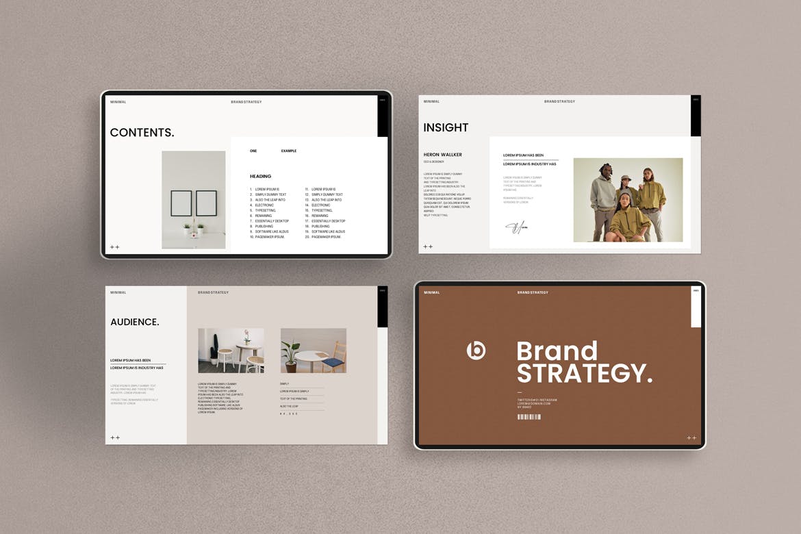 品牌战略与市场占有率演示文稿PPT模板 Brand Strategy Presentation Template