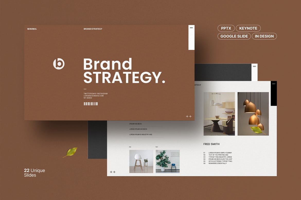 品牌战略与市场占有率演示文稿PPT模板 Brand Strategy Presentation Template